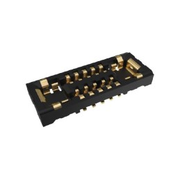 20 pcs - Amphenol ICC Vertical Surface Mount PCB Socket, 12-Contact, 2-Row, 0.35mm Pitch, Solder Termination