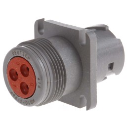 1 pcs - Deutsch Circular Connector, 3 Contacts, Cable Mount, Socket, Male, IP67, HD10 Series