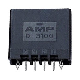 1 pcs - TE Connectivity Dynamic 3000 Series Straight Through Hole PCB Header, 4 Contact(s), 3.81mm Pitch, 1 Row(s), Shrouded