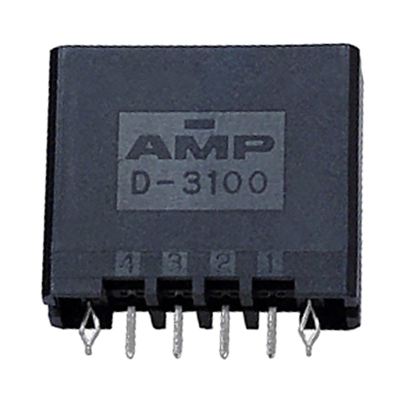 1 pcs - TE Connectivity Dynamic 3000 Series Straight Through Hole PCB Header, 4 Contact(s), 3.81mm Pitch, 1 Row(s), Shrouded