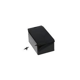 1 pcs : 1591TF2SBK - Enclosures, Boxes & Cases ABS w/Bottom Flange 4.7x3.2x2.2' Black