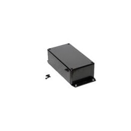 1 pcs : 1591DF2SBK - Enclosures, Boxes & Cases ABS w/Bottom Flange 5.9x3.2x1.8' Black