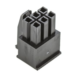 10 pcs - TE Connectivity, Micro MATE-N-LOK Female Connector Housing, 3mm Pitch, 6 Way, 2 Row