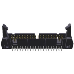 1 pcs - TE Connectivity AMP-LATCH Series Right Angle Through Hole PCB Header, 40 Contact(s), 2.54mm Pitch, 2 Row(s), Shrouded