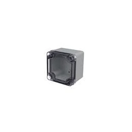 1 pcs : PTS-25302-C - Enclosures for Industrial Automation PC+10% Fiberglass Box with Clear Cover (3.2 X 3.2 X 2.4 In)
