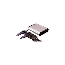 1 pcs : 1455B802 - Enclosures, Boxes & Cases 3.2x2.9x.75'Extruded wPlasticEnds Clear