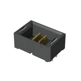 1 pcs - Samtec UMPT Series Straight Through Hole PCB Header, 2 Contact(s), 2.0mm Pitch, 1 Row(s), Shrouded