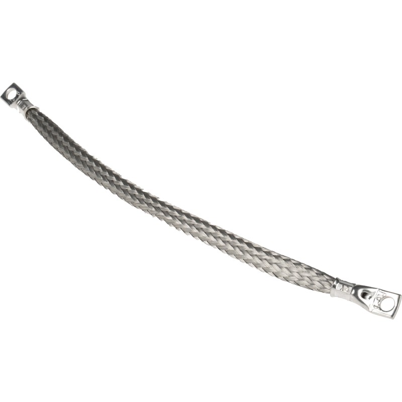 1 pcs - RS PRO Braided Wire, M6 Stud Size, 24 x 20 x 0.2 mm, 0.25m BS EN 13602:2002, BS4109