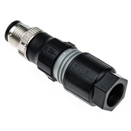 1 pcs - Phoenix Contact Circular Connector, 4 Contacts, Cable Mount, M12 Connector, Plug, Male, IP65, IP67, SACC Series