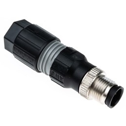 1 pcs - Phoenix Contact Circular Connector, 4 Contacts, Cable Mount, M12 Connector, Plug, Male, IP65, IP67, SACC Series