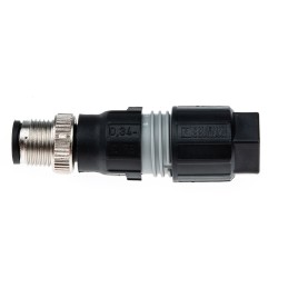 1 pcs - Phoenix Contact Circular Connector, 4 Contacts, Cable Mount, M12 Connector, Plug, Male, IP65, IP67, SACC Series