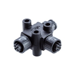 1 pcs - Amphenol Tee 4 Pole Socket Adapter