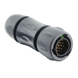 1 pcs - Souriau Circular Connector, 19 Contacts, Cable Mount, Plug