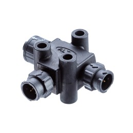 1 pcs - Amphenol Tee 5 Pole Socket Adapter
