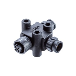 1 pcs - Amphenol Tee 5 Pole Socket Adapter