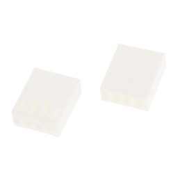 10 pcs - Molex, KK 254 Female Connector Housing, 2.54mm Pitch, 4 Way, 1 Row