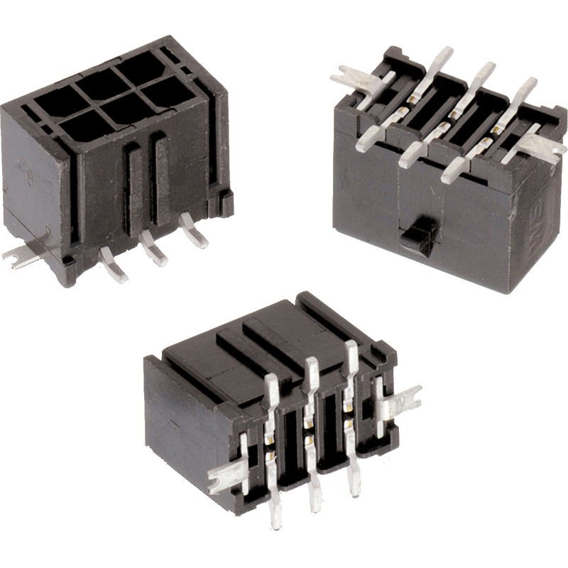 200 pcs - Wurth Elektronik WR-MPC3 Series Vertical PCB Header, 6 Contact(s), 3.0mm Pitch, 2 Row(s), Shrouded