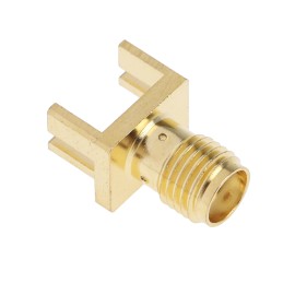 1 pcs - RS PRO, jack Edge Mount SMA Connector, 50Ω, Solder Termination, Straight Body