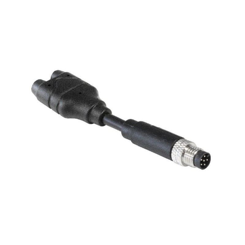 1 pcs - Bulgin Tee Male Pole M8 Plug to 6 Pole M8 Plug Adapter