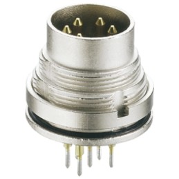 1 pcs - Lumberg 12 Pole Din Plug, DIN EN 60529, 3A, 60 V ac IP68, Female, Wall Mount