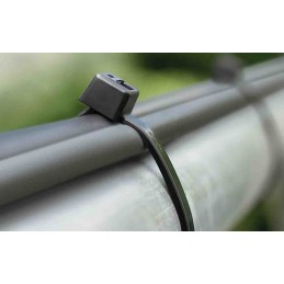 1 Bag of 100 - HellermannTyton Cable Tie, UV Resistant, 200mm x 2.5 mm, Black Polyamide 6.6 (PA66), Pk-100