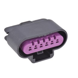 10 pcs - Delphi, GT 150 Automotive Connector Socket 6 Way, Crimp Termination