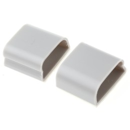 1 Bag of 25 - RS PRO Grey PVC Duct Clip, 9.5mm Max. Bundle