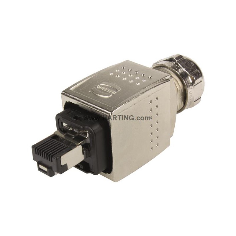 10 pcs - HARTING Connector, 4 Way, 1.75A, Male, Han PushPull, Cable Mount, 50 V