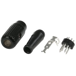 1 pcs - RS PRO 5 Pole Din Plug, DIN 41524, 2A, 34 V ac/dc, Male, Cable Mount