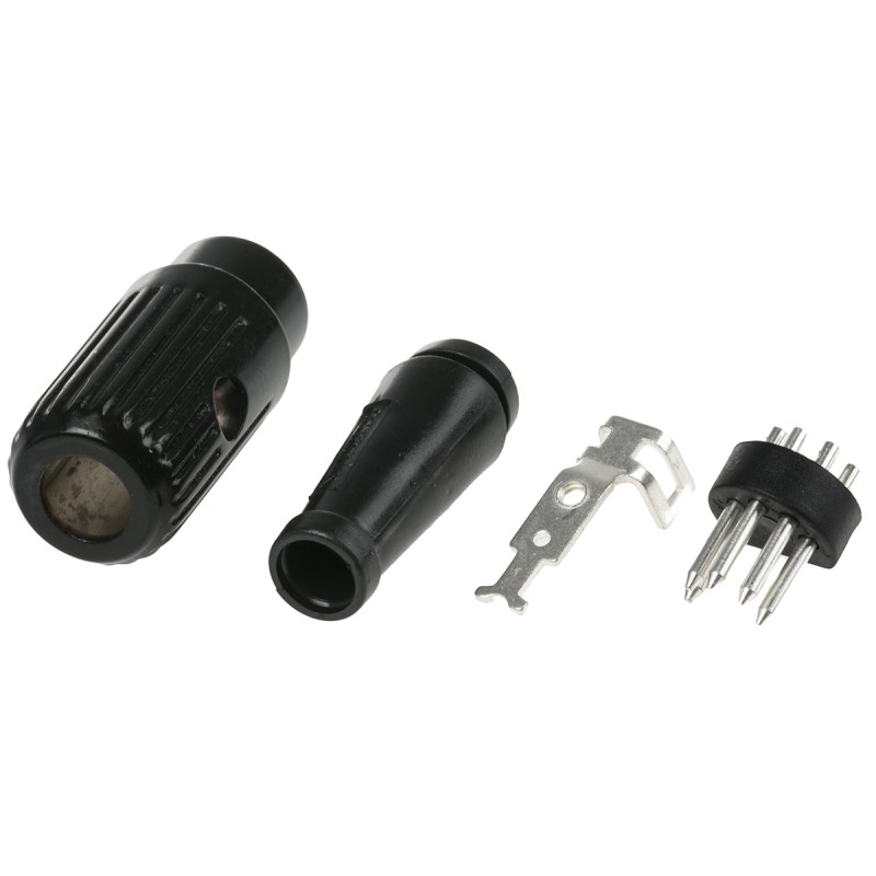 1 pcs - RS PRO 5 Pole Din Plug, DIN 41524, 2A, 34 V ac/dc, Male, Cable Mount