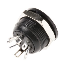 1 pcs - RS PRO 7 Pole Din Socket, 4A, 100 V ac, Female, Panel Mount