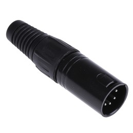 1 pcs - RS PRO Cable Mount XLR Connector, Male, 250 V ac, 5 Way, Silver Plating