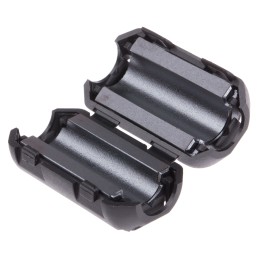 2 pcs - RS PRO Openable Ferrite Clamp, 19.5 x 35 x 18mm, For Computer Peripherals, Digital TV, Internal & External Power