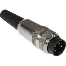 1 pcs - Lumberg, SV 4 Pole M16 Din Plug, DIN EN 60529, 5A, 250 V ac IP40, Screw On, Male, Cable Mount