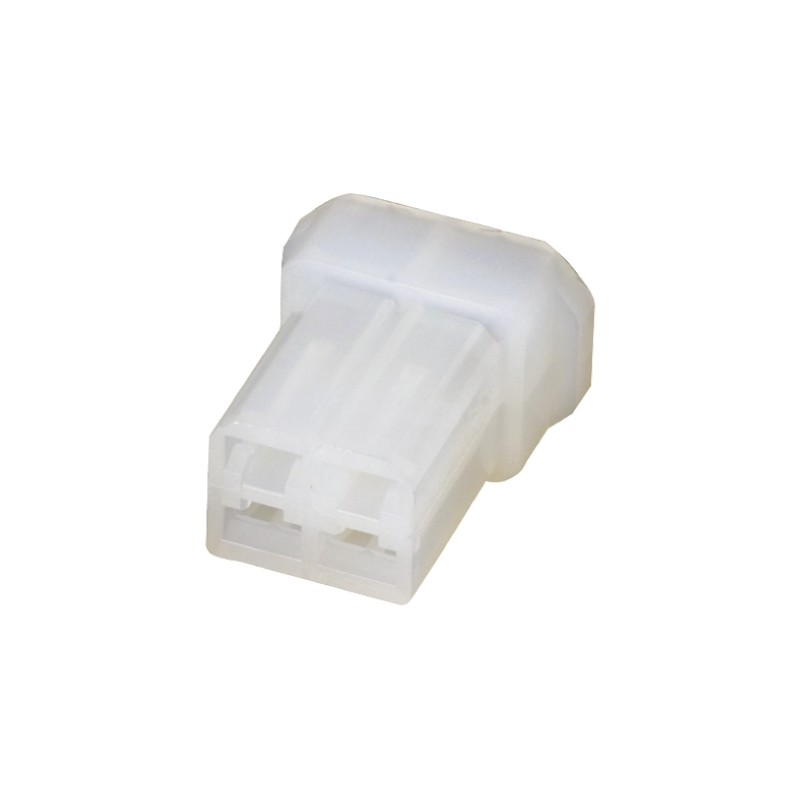1 pcs - TE Connectivity, FASTIN-FASTON .110 4 Way Polyamide Crimp Terminal Housing, Natural