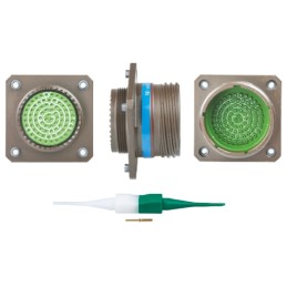 1 pcs - Souriau, 8D 79 Way Panel Mount MIL Spec Circular Connector Receptacle, Pin Contacts,Shell Size 21, Screw Coupling,