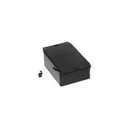 1 pcs : 1591SF2BK - Enclosures, Boxes & Cases ABS w/Bottom Flange 4.3x1.6x3.2' Black