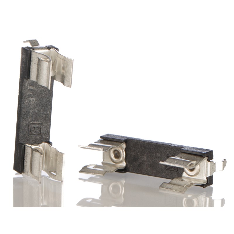 5 pcs - Bulgin 6.3A PCB Mount Fuse Holder for 5 x 20mm Fuse, 250V ac