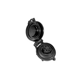 1 pcs - Bulgin Standard Buccaneer Circular Connector Dust Cap IP54 Rated, with Black Finish