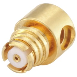 1 pcs - Rosenberger, jack Cable Mount SMP Connector, 50Ω, Solder Termination, Right Angle Body
