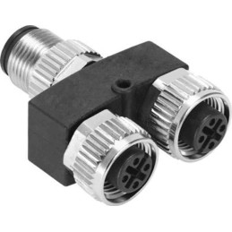 1 pcs - Festo Connector, NEDY-L2R1-V1-M12G5-N-M12G4 Series