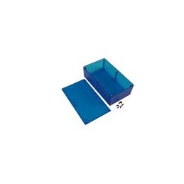 1 pcs : 1591XXETBU - Enclosures, Boxes & Cases Translucent Blue Box 7.6x4.4x2.2' ABS