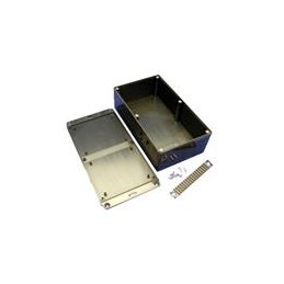 1 pcs : 1591EFLBK - Enclosures, Boxes & Cases FR ABS w/Flanged Lid 7.5x4.3x2.2' Black