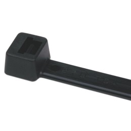 1 Bag of 100 - HellermannTyton Cable Tie, 300mm x 4.6 mm, Black Polyamide 6.6 (PA66), Pk-100