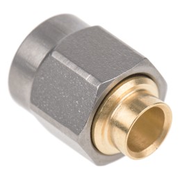 1 pcs - Radiall, Plug Cable Mount SMA Connector, 50Ω, Crimp Termination, Straight Body