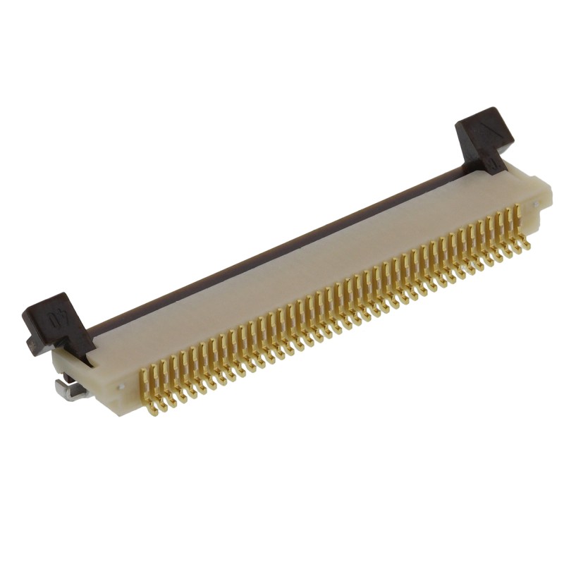 2000 pcs - Hirose, FH12 0.5mm Pitch 40 Way Right Angle Female FPC Connector, ZIF Top Contact