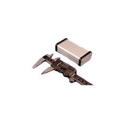 1 pcs : 1455D801 - Enclosures, Boxes & Cases 3.2x1.8x.99'Extruded w/MetalEnds Clear