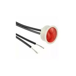 1 pcs : 2620K1 - Panel Mount Indicator Lamps Red Neon 105-125VAC w/SN2089 Speednut