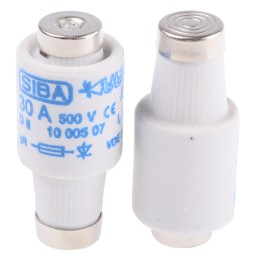 5 pcs - SIBA 30A DII Diazed Fuse, E27 Thread Size, gR, 500V ac