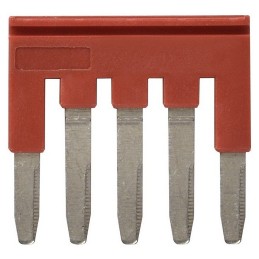 10 pcs - XW5S Short Bar for use with XW5G-P2.5-5 Grounding Terminal Block, XW5T-P2.5-5 Feed Through Terminal Block